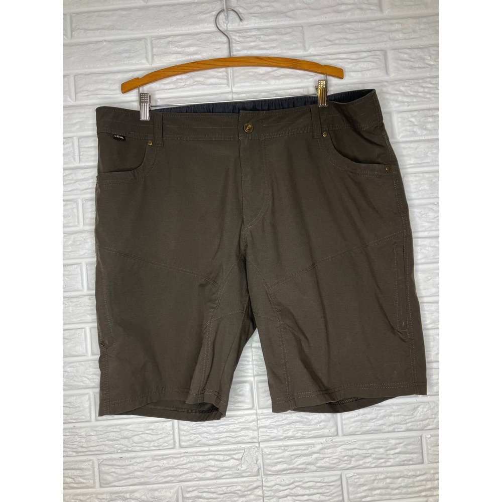 Kuhl brown rip stop shorts men's size 42 casual work wear farm‎ trendy plus size